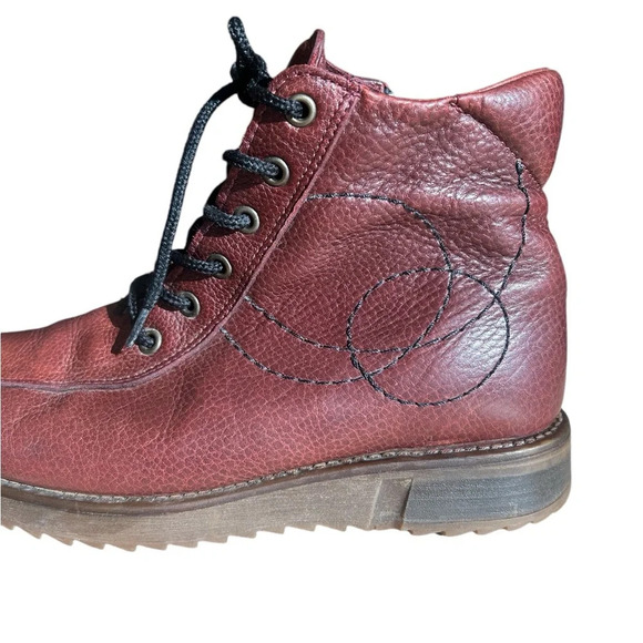 Sauté-Mouton lined boots size 37 (6.5) beautiful details in great used condition - Picture 2 of 12